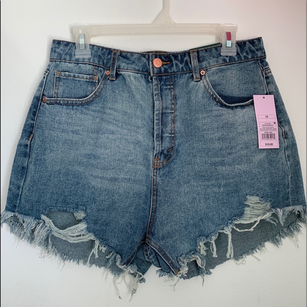 Wild Fable High Rise Distressed Denim Shorts